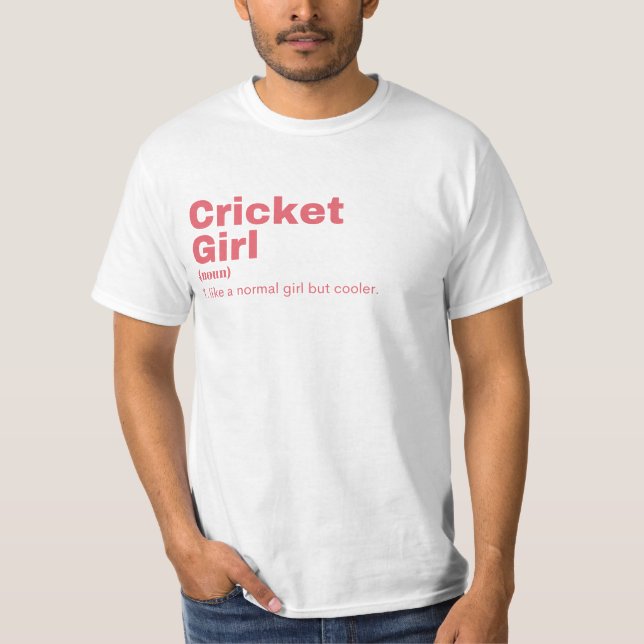 Cricket  Girl - Cricket  T-Shirt (Vorderseite)
