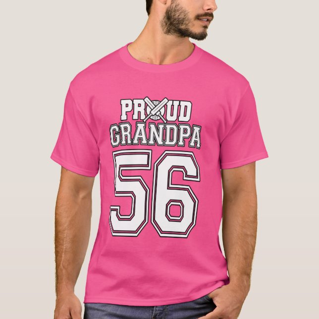 Cricket-Großvater Nummer 56 T-Shirt (Vorderseite)