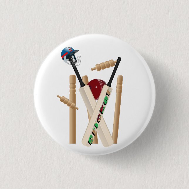 Cricket Helm, Fledermäuse und Ballast, Button (Vorderseite)