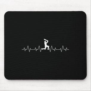 Cricket Herzschlag für Spieler Coach Schiedsrichte Mousepad