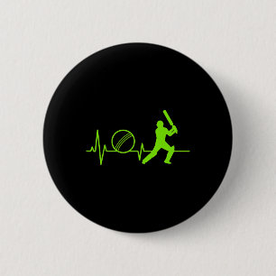 Cricket Herzschlag Tee Pulse Tsman Design Für Spie Button