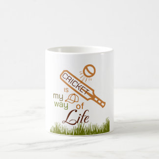 Cricket is my way of life kaffeetasse