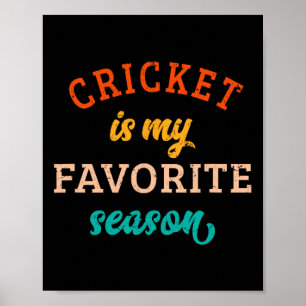 Cricket ist meine Lieblingssaison Cricket Liebhabe Poster