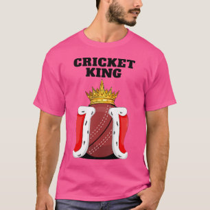 Cricket King Cricket Boys Cricket Player T-Shirt