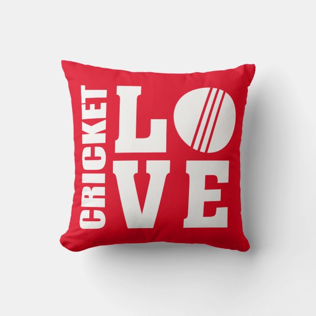 Cricket Liebe Red Kissen (Vorderseite)
