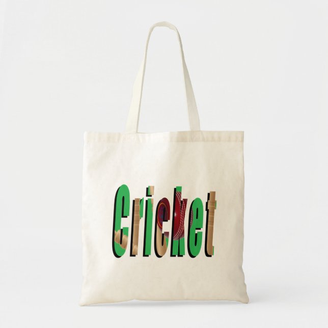 Cricket-Logo, Budget Tasche Carry Bag (Vorne)