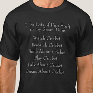 Cricket Lover Player Fan, Was ich in der Freizeit T-Shirt