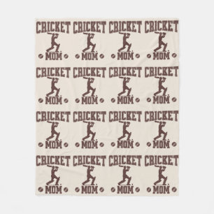 Cricket Mama Sportenthusiasten Cricket Lover Mothe Fleecedecke