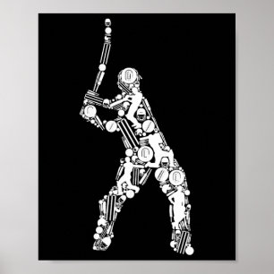 Cricket Männer Cricket Spieler 1  Poster