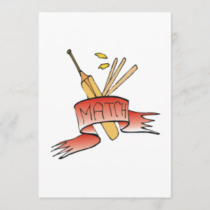 Cricket-Match Einladung