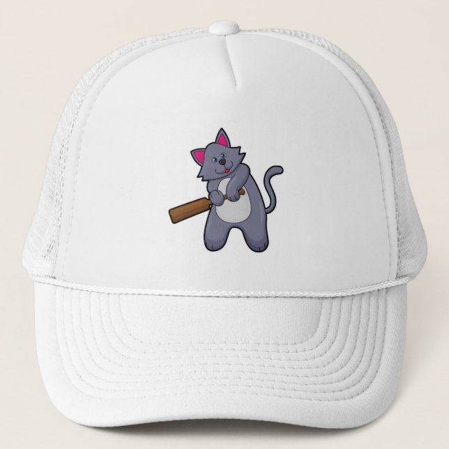Cricket mit Cricket-Fledermaus Truckerkappe (Vorderseite)