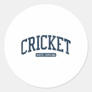 Cricket North Carolina Nc College-Universitäts-Sti Runder Aufkleber