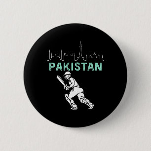Cricket Pakistan Team Fans Liebhaber Islamad Lahor Button