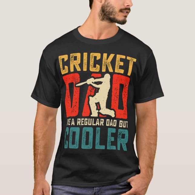 Cricket Papa Digital Basic Dark T-shirt (Devant)