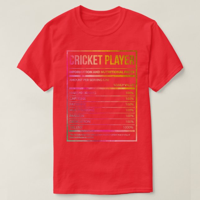 Cricket-Player19 T-Shirt (Design vorne)