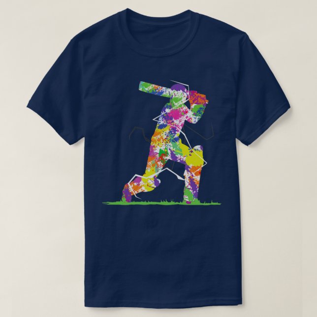 Cricket Player8 T-Shirt (Design vorne)