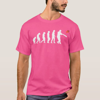 Cricket-Player-Cricketspieler-Evolution Cricket-Ga T-Shirt
