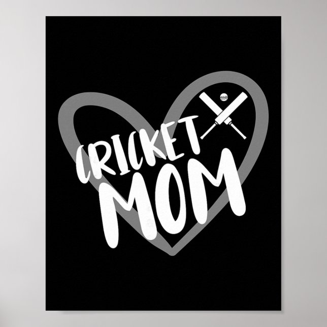 Cricket Player Mom  Poster (Vorne)