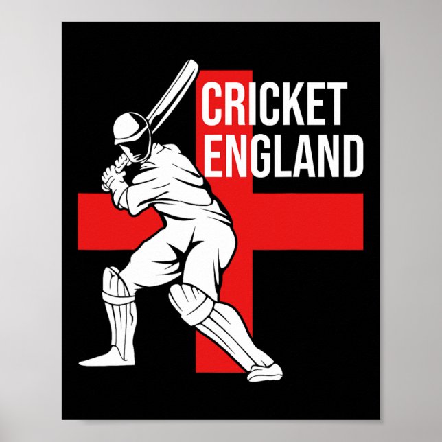 Cricket Player Uk England Cricket For Men  Poster (Vorne)
