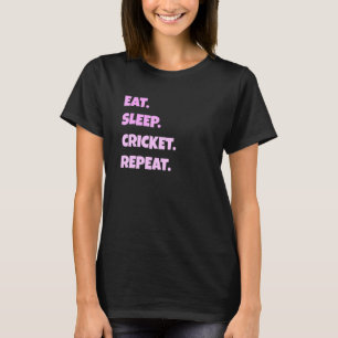 Cricket Png Sleep Sport Wiederholung für Männer Fr T-Shirt