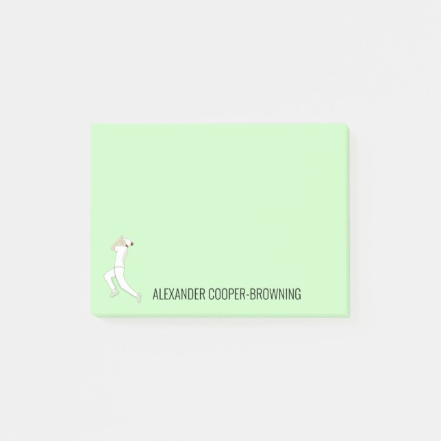 Cricket Post-it Klebezettel (Vorderseite)