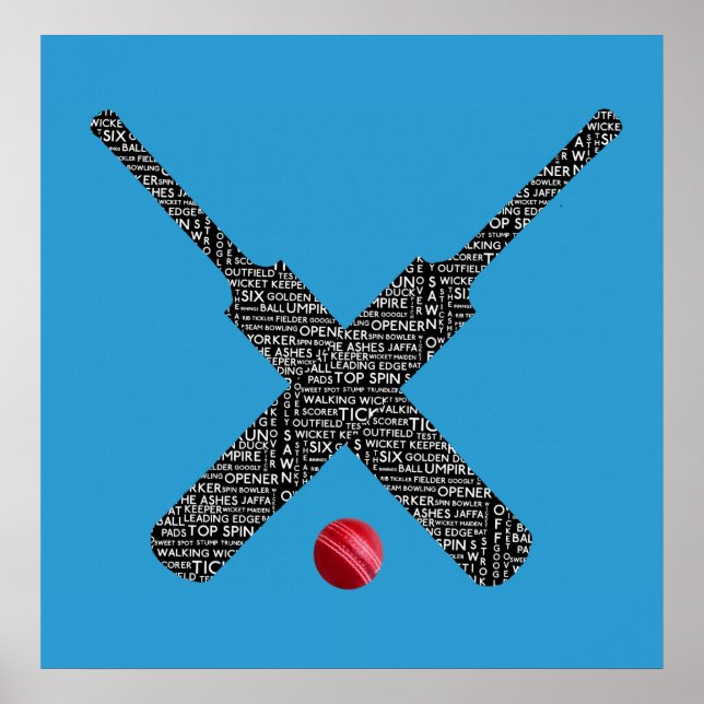 Cricket-Poster Poster (Vorne)