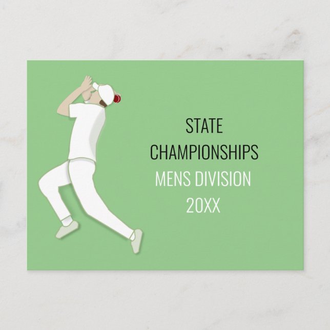 Cricket Postkarte (Vorderseite)