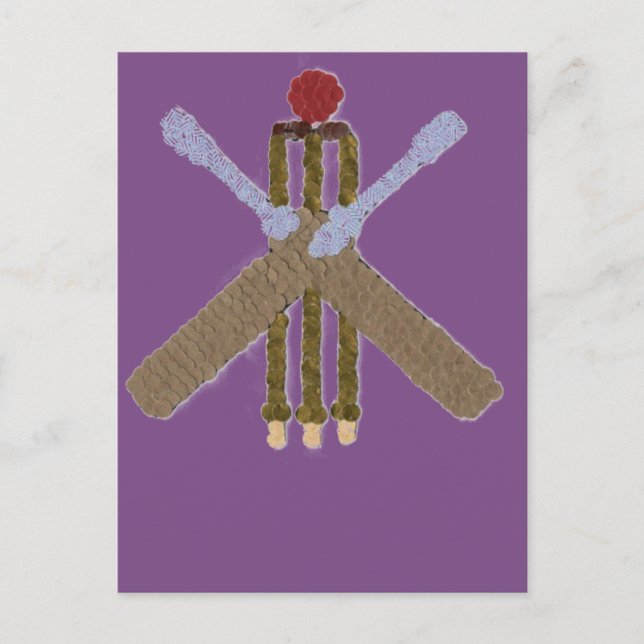 Cricket-Postkarte Postkarte (Vorderseite)