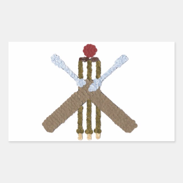 Cricket Rectangle Aufkleber/Etikett Rechteckiger Aufkleber (Vorderseite)