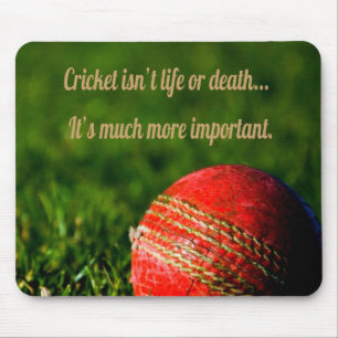 Cricket Red Ball Funny Motivierend Mousepad