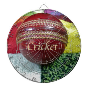 Cricket: Rote harte Ball-Kunstprint Dartscheibe