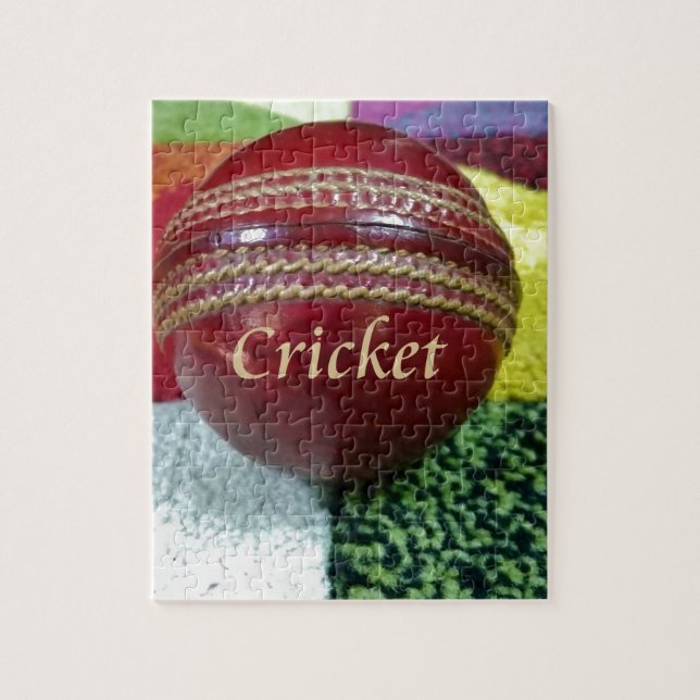 Cricket: rote Kunsthandwerksdrucke (Vertikal)