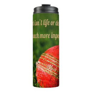 Cricket roter Ball lustig motivierend Thermosbecher