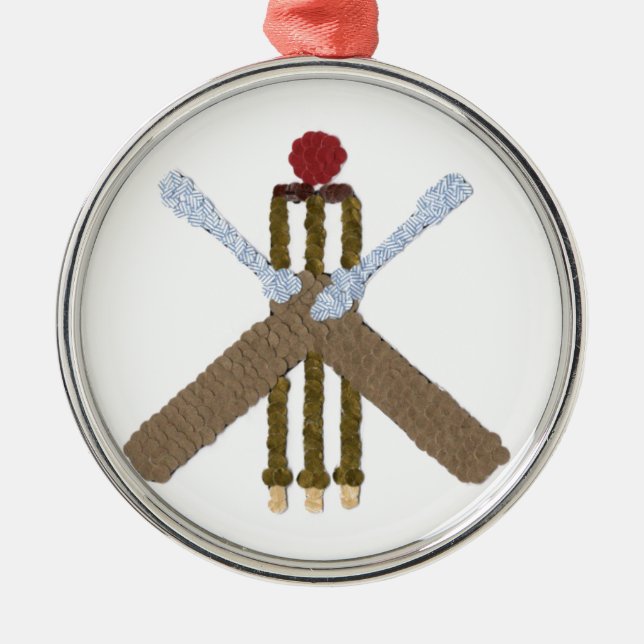 Cricket Round Weihnachtsbaum Dekoration (Vorne)