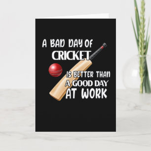Cricket Saying Cricket Player Gift Karte