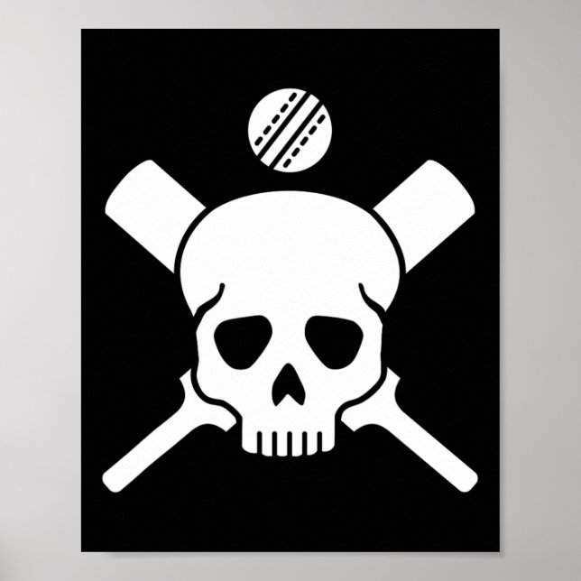 Cricket-Schädel  Poster (Vorne)
