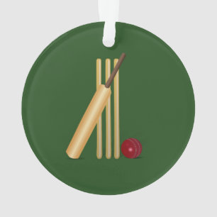 Cricket - Schläger, Schläger und Ball Ornament