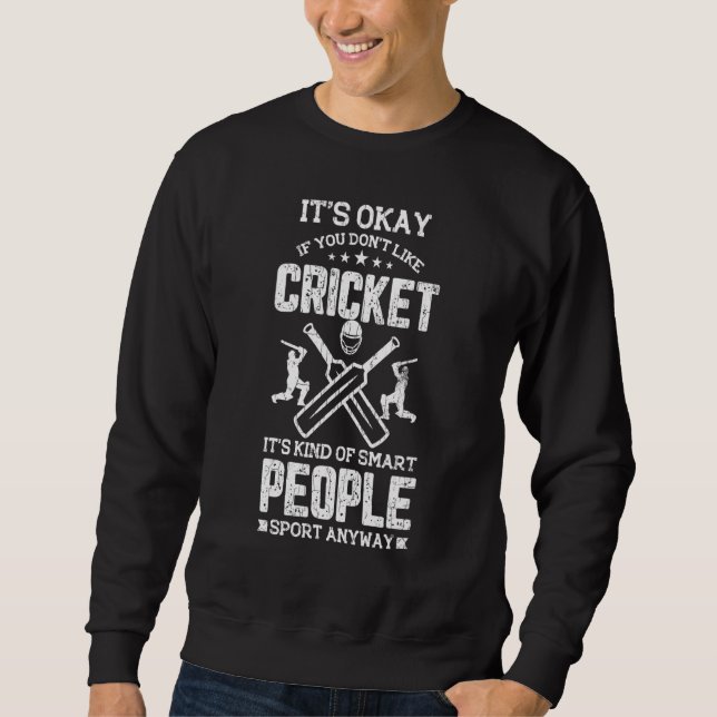 Cricket Smart Player Sport Graphic Sweatshirt (Vorderseite)