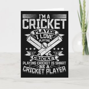Cricket-Spiel - Cricket-Spielen ist clever, sei ei Karte