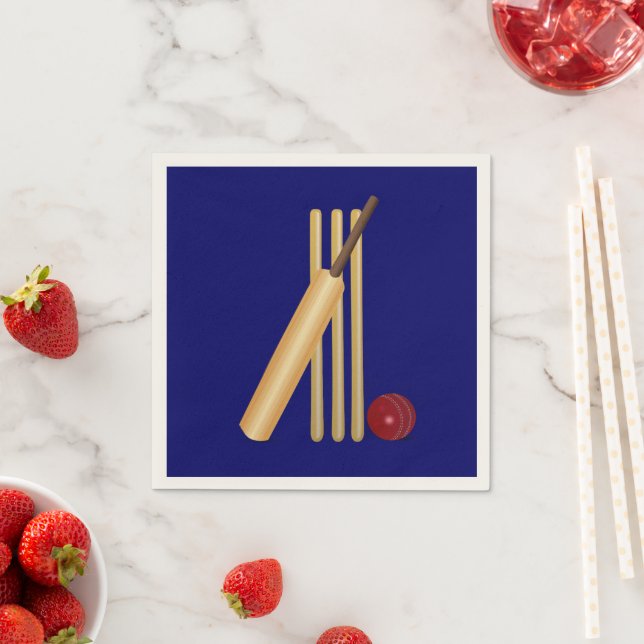 Cricket-Spiel Serviette (Beispiel)