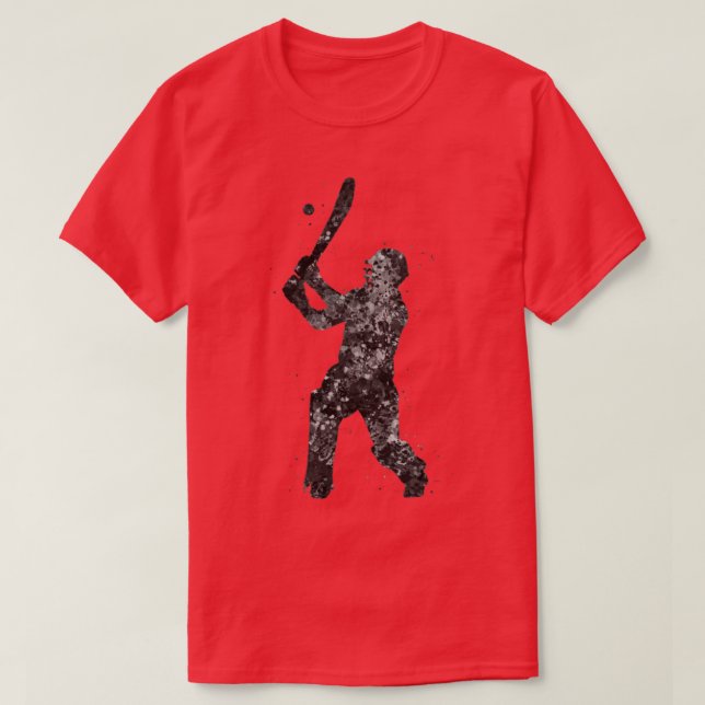 Cricket-Spieler5 T-Shirt (Design vorne)