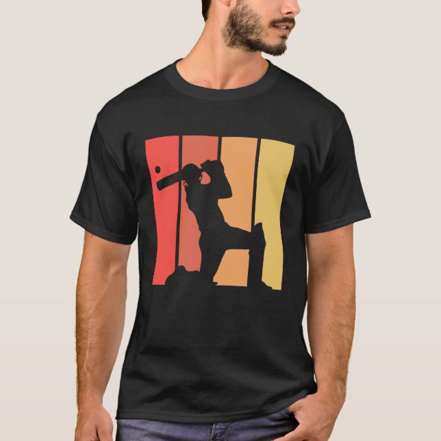 Cricket Sport Graphic Boys Crickets Player T-Shirt (Vorderseite)