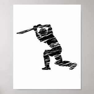Cricket Sport Spieler 1 Poster