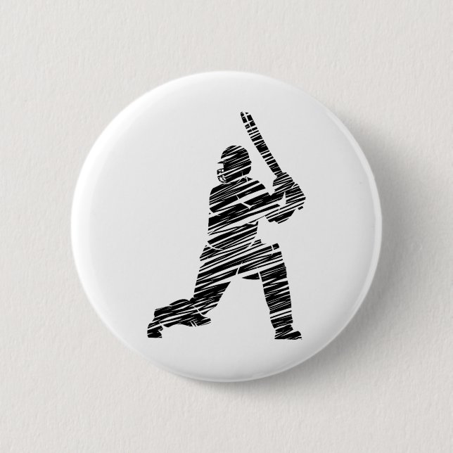 Cricket Sport Spieler 8  Button (Vorderseite)