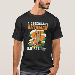 Cricket Sport Zitat für ein ermüdetes indisches Cr T-Shirt