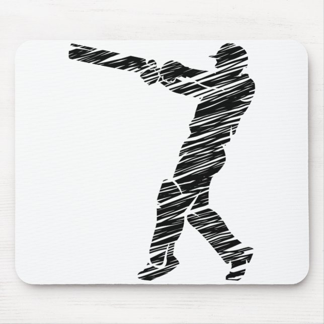 Cricket-Sportler 6  Mousepad (Vorne)