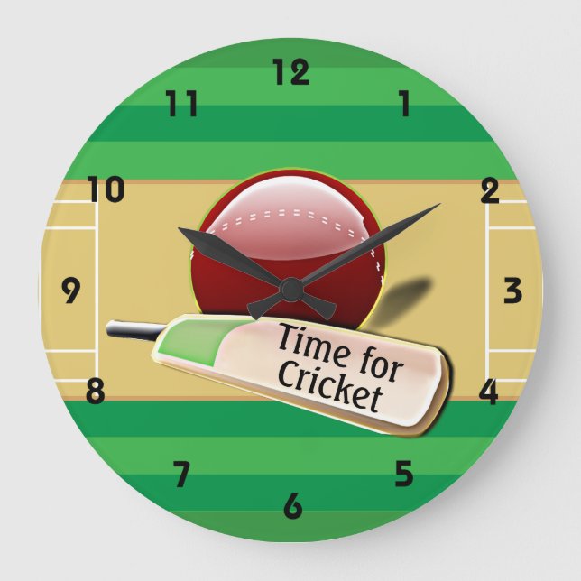 Cricket Sports Design Uhr (Vorderseite)