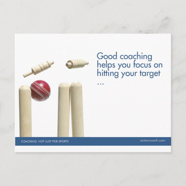 Cricket Sports Postcard Postkarte (Vorderseite)