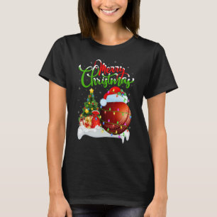 Cricket Sports Weihnachtsdekoration Weihnachtsfeie T-Shirt