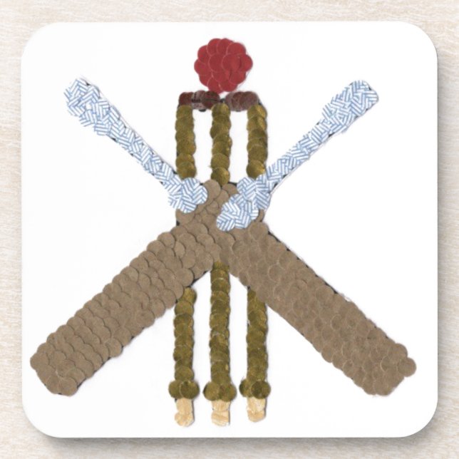 Cricket Square Drinks Untersetzer (Vorderseite)